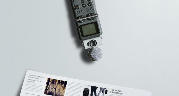 Sound recorder for a podcast